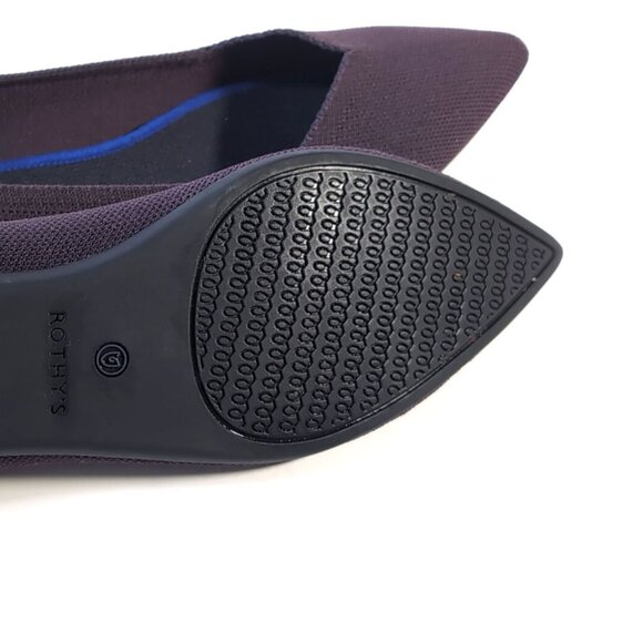 ROTHY'S Womens Size 11 The Point Flats Port Purple Flats - Picture 7 of 8